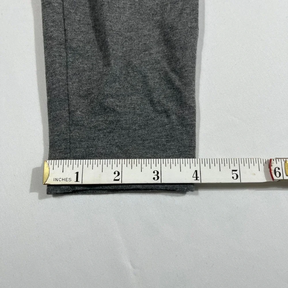 Lands End Leggings Women S/T Gray Starfish Slim Fit Stretch Cotton Blend Pant